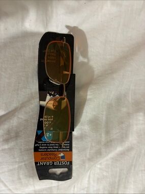 Foster Grant Orange-Tinted Rectangular Reading Glasses